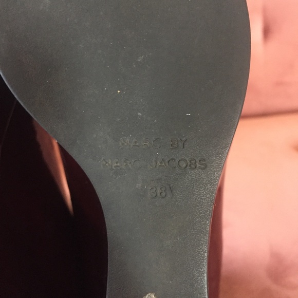 Marc by Marc Jacobs Burgundy Patent Platform Wedge - Picture 6 of 7